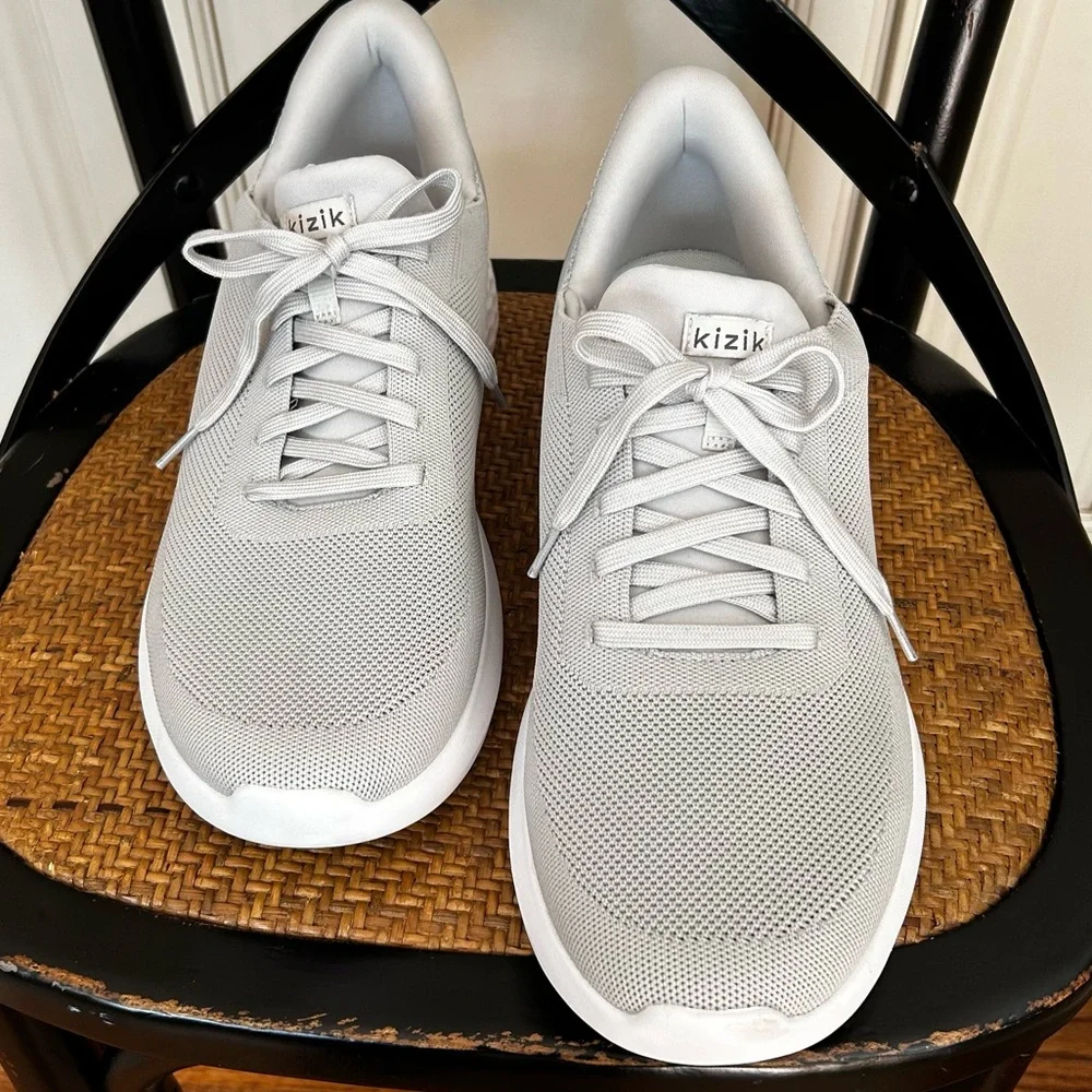 KIZIK, Size 14, ATHENA SLIP ON SNEAKERS, Slate Grey - Picture 2 of 13